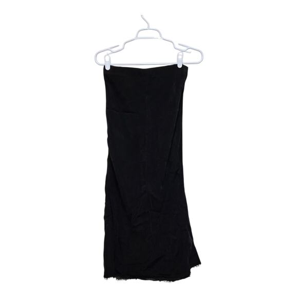 AG Cupro Strapless Midi Dress Black Size Small - Picture 1 of 12